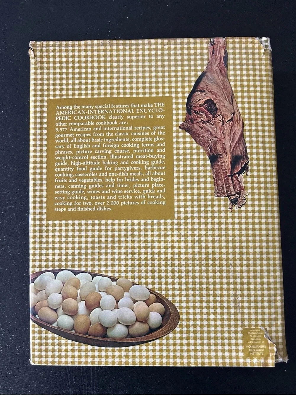 The American International Encyclopedic Cookbook 1972 Vintage Recipe Book HC DJ